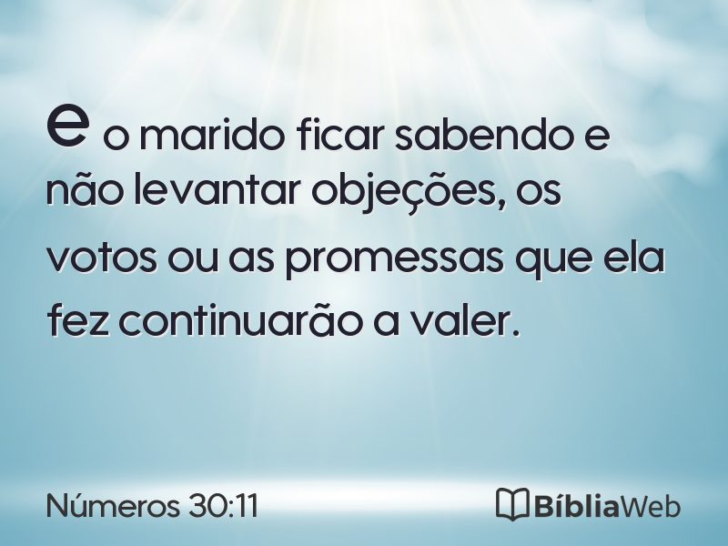 Números 30:11 em imagem para compartilhar
