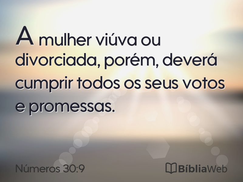 Números 30:9 em imagem para compartilhar