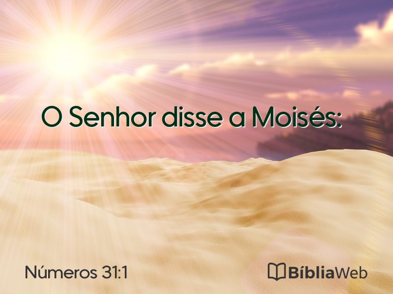 Números 31:1 em imagem para compartilhar