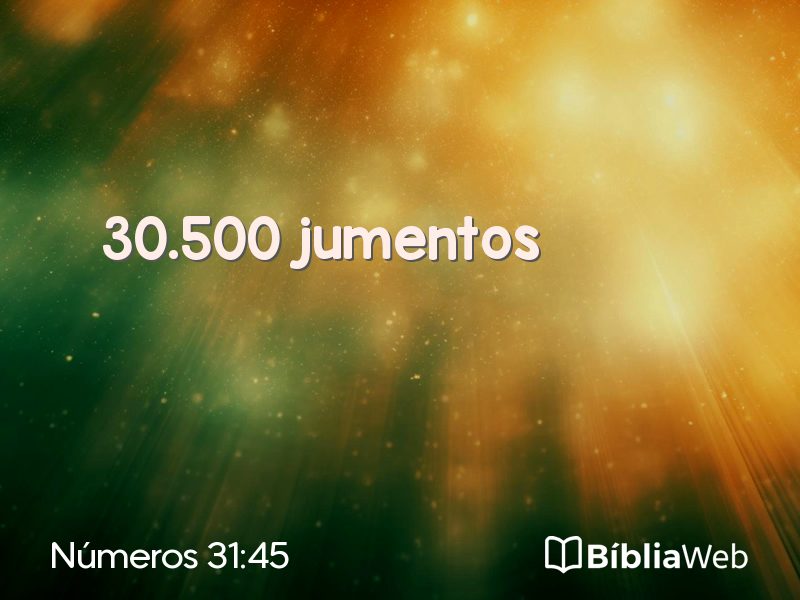 Números 31:45 em imagem para compartilhar