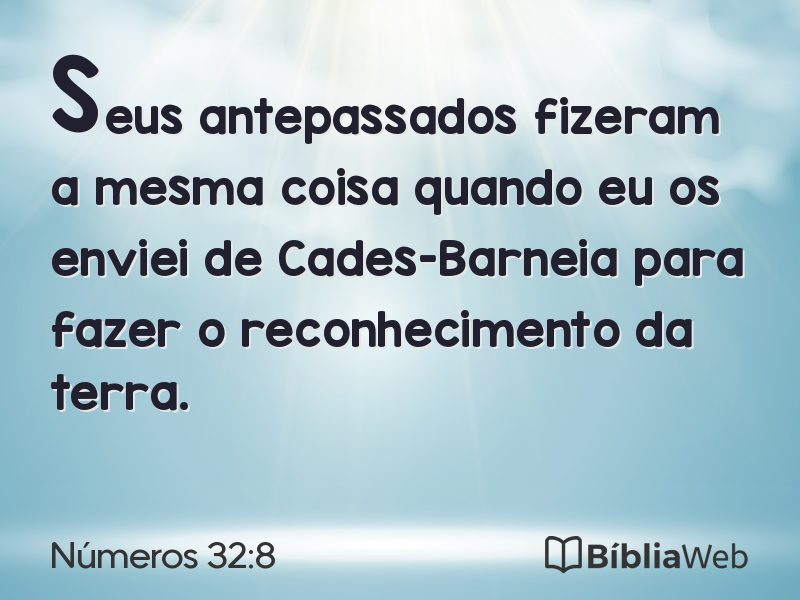 Números 32:8 em imagem para compartilhar