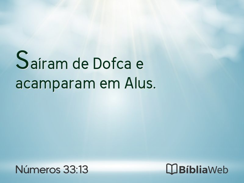 Números 33:13 em imagem para compartilhar