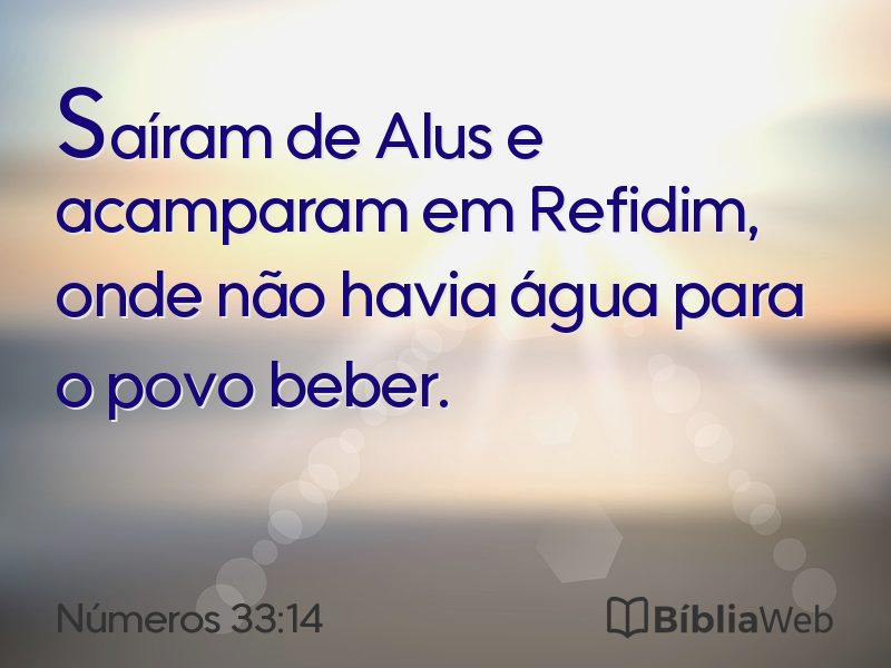 Números 33:14 em imagem para compartilhar