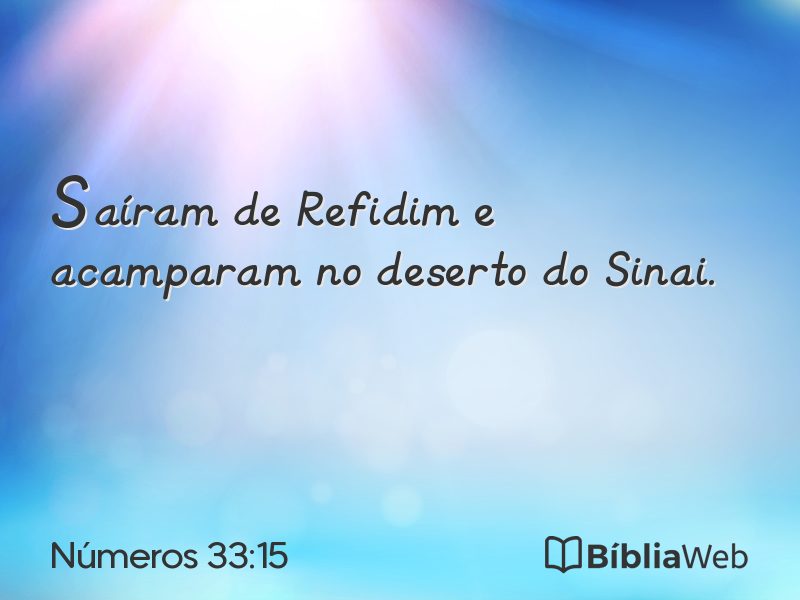 Números 33:15 em imagem para compartilhar