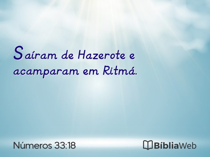 Números 33:18 em imagem para compartilhar