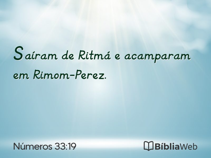Números 33:19 em imagem para compartilhar
