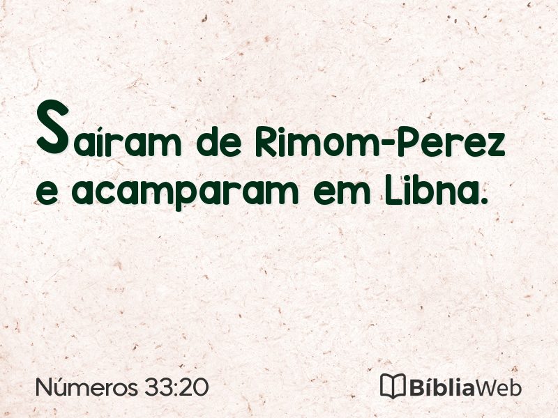 Números 33:20 em imagem para compartilhar