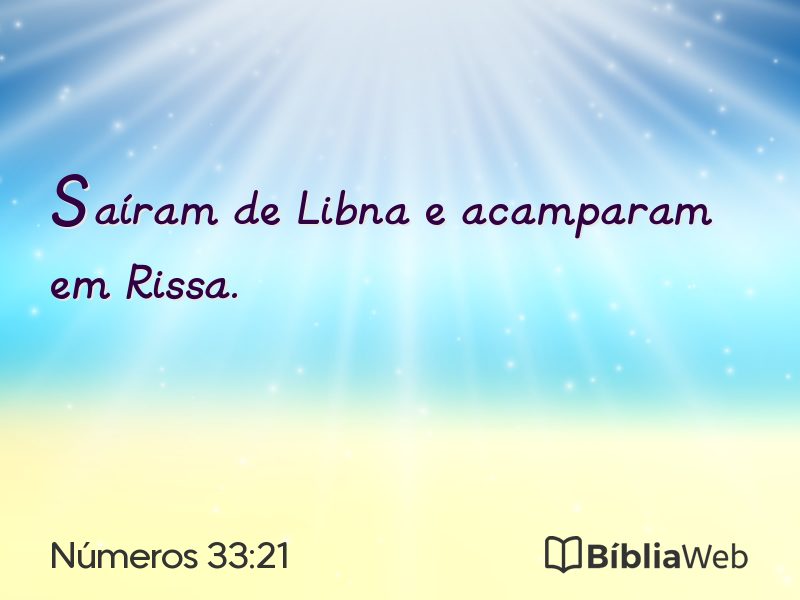 Números 33:21 em imagem para compartilhar