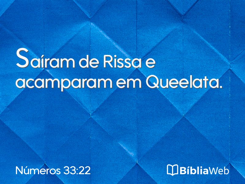 Números 33:22 em imagem para compartilhar