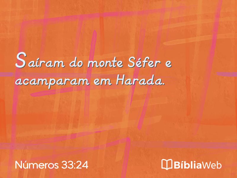 Números 33:24 em imagem para compartilhar