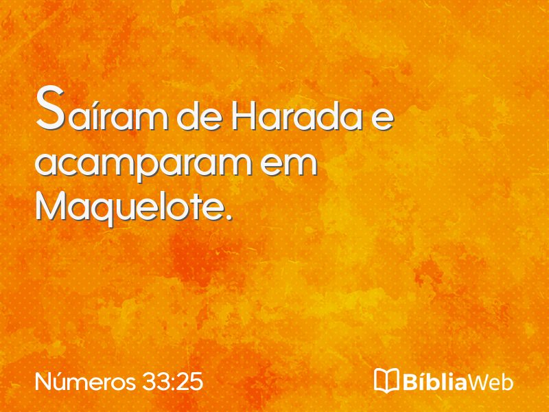 Números 33:25 em imagem para compartilhar