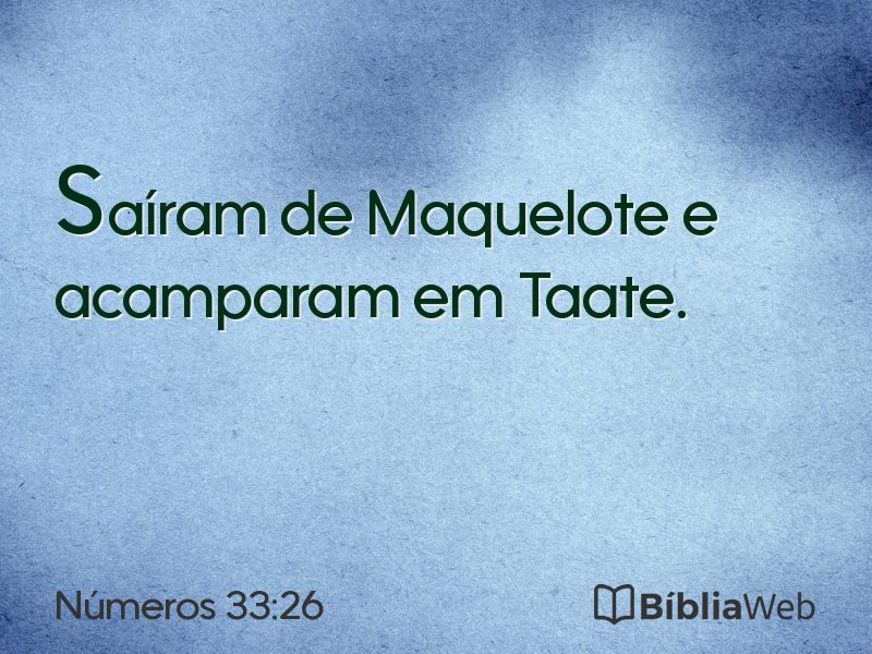 Números 33:26 em imagem para compartilhar