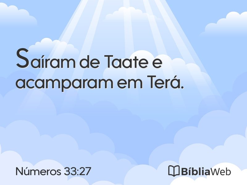 Números 33:27 em imagem para compartilhar