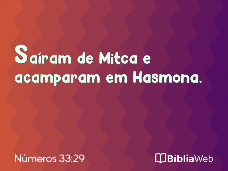 Números 33:29 em imagem para compartilhar