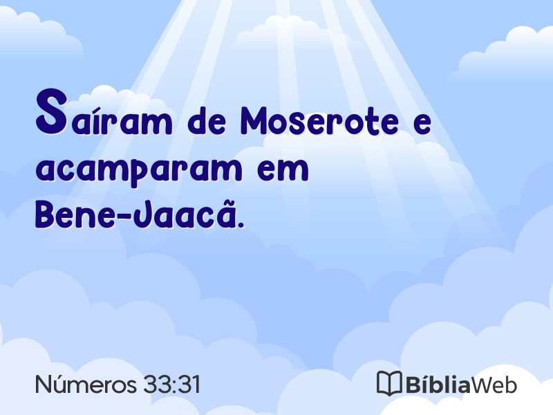 Números 33:31 em imagem para compartilhar