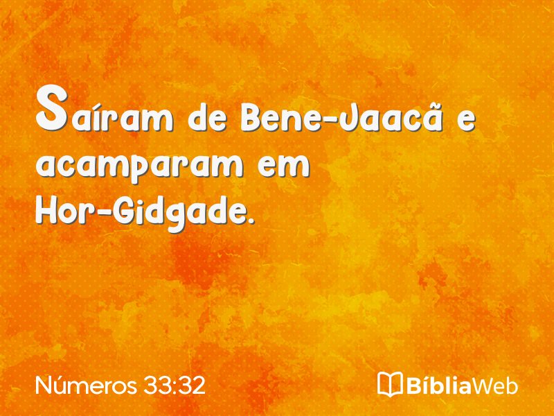 Números 33:32 em imagem para compartilhar