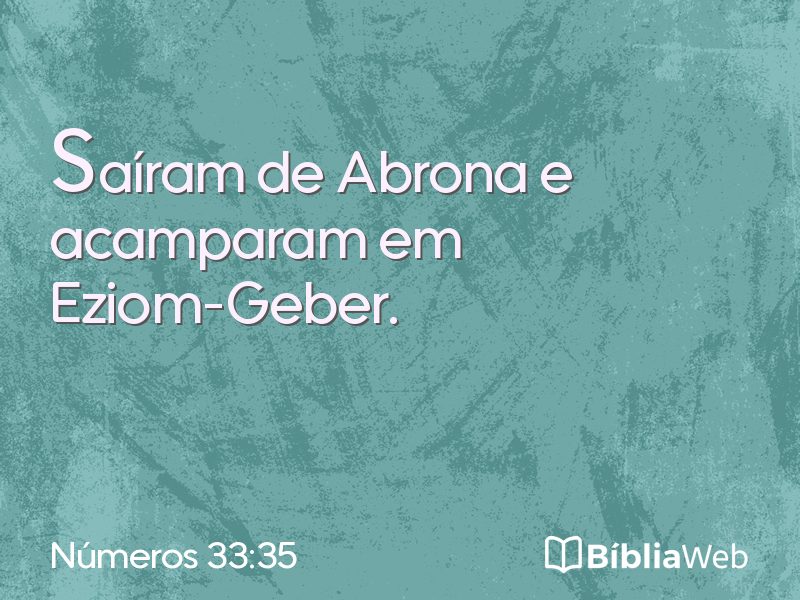 Números 33:35 em imagem para compartilhar