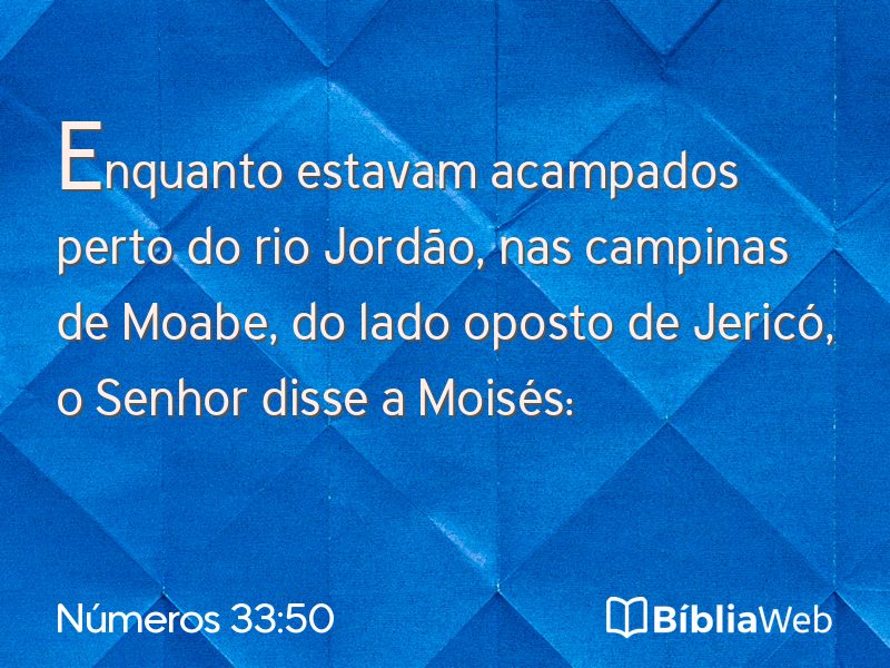 Números 33:50 em imagem para compartilhar