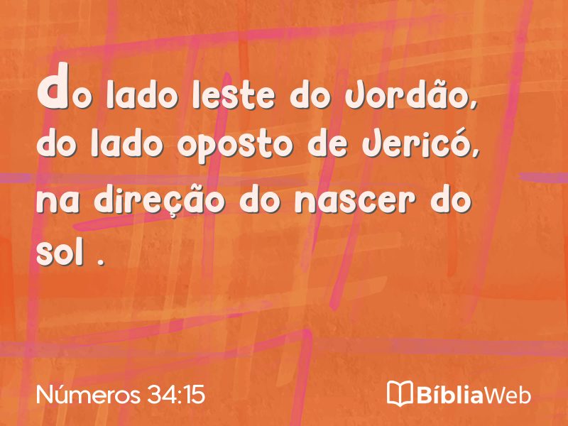 Números 34:15 em imagem para compartilhar