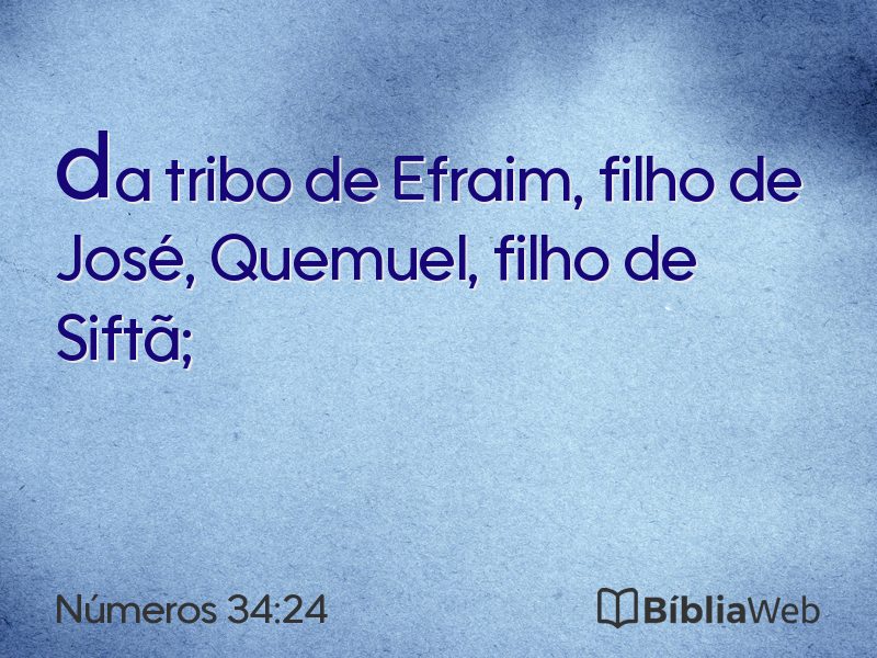 Números 34:24 em imagem para compartilhar