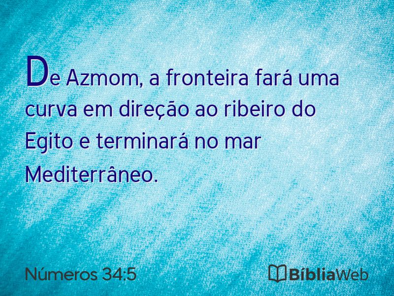 Números 34:5 em imagem para compartilhar