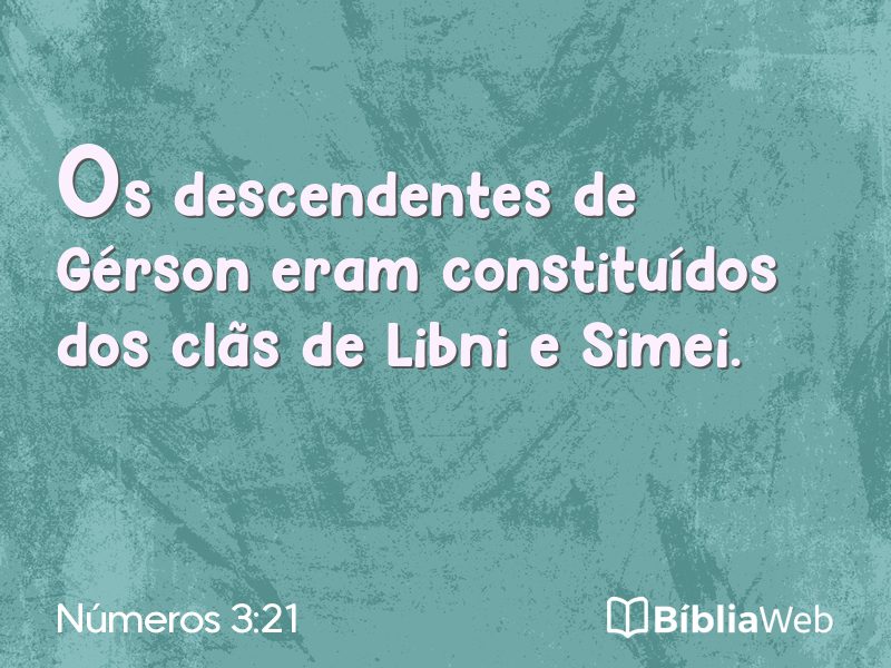 Números 3:21 em imagem para compartilhar