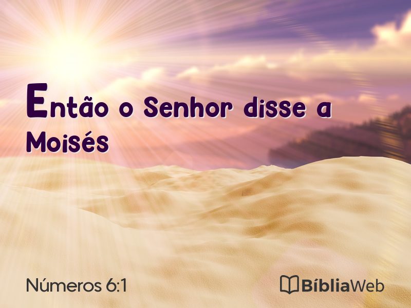Números 6:1 em imagem para compartilhar