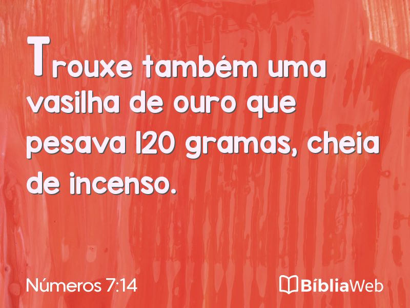 Números 7:14 em imagem para compartilhar