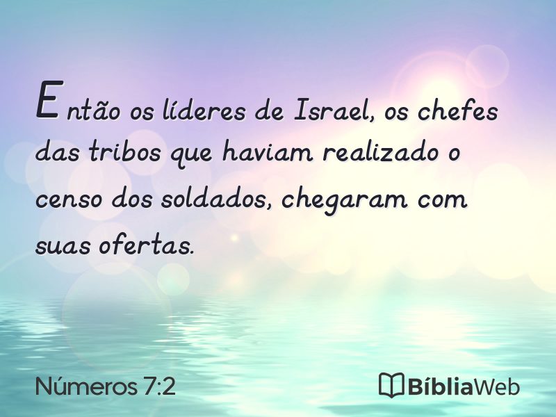 Números 7:2 em imagem para compartilhar