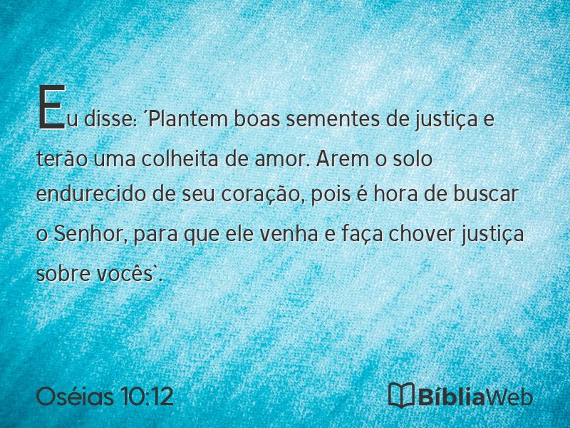 Oséias 10:12 em imagem para compartilhar