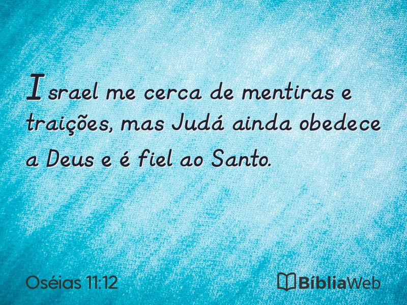 Oséias 11:12 em imagem para compartilhar