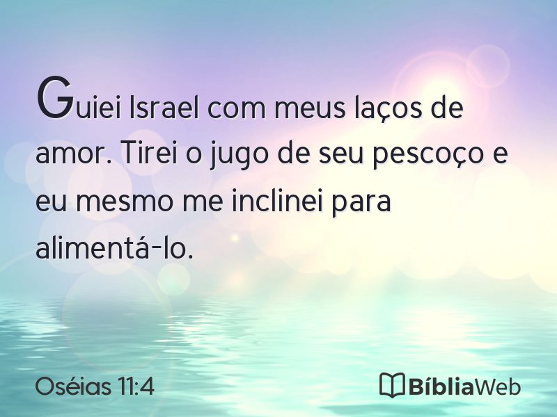 Oséias 11:4 em imagem para compartilhar