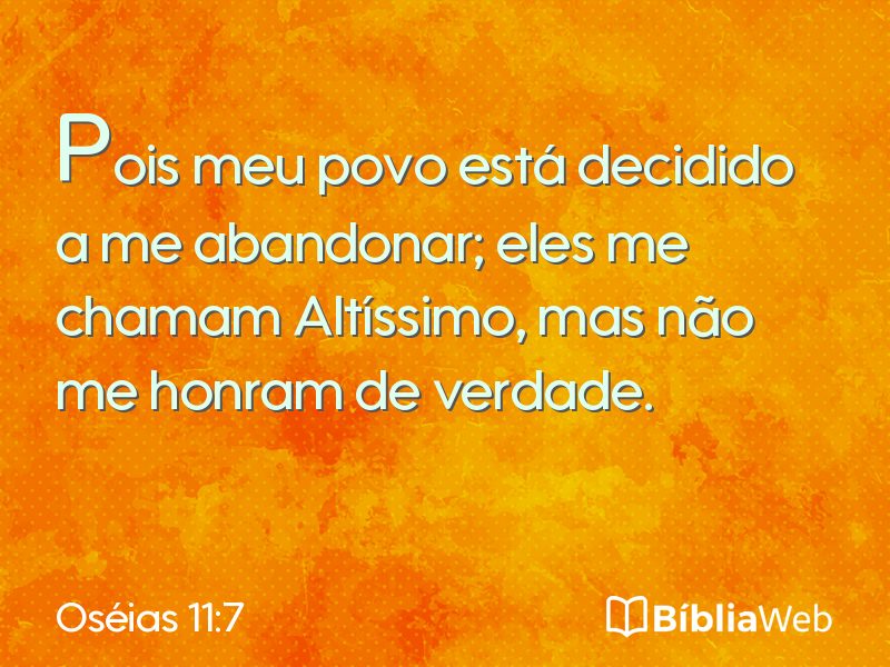 Oséias 11:7 em imagem para compartilhar