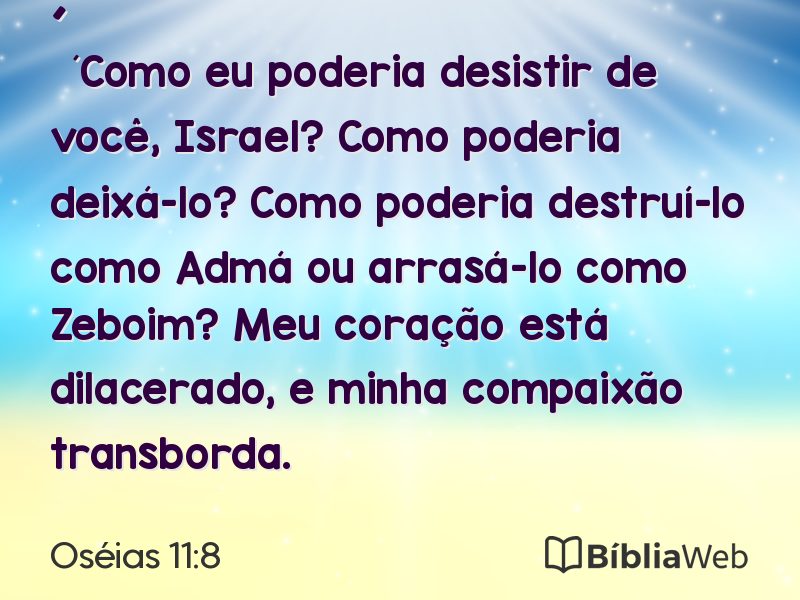 Oséias 11:8 em imagem para compartilhar