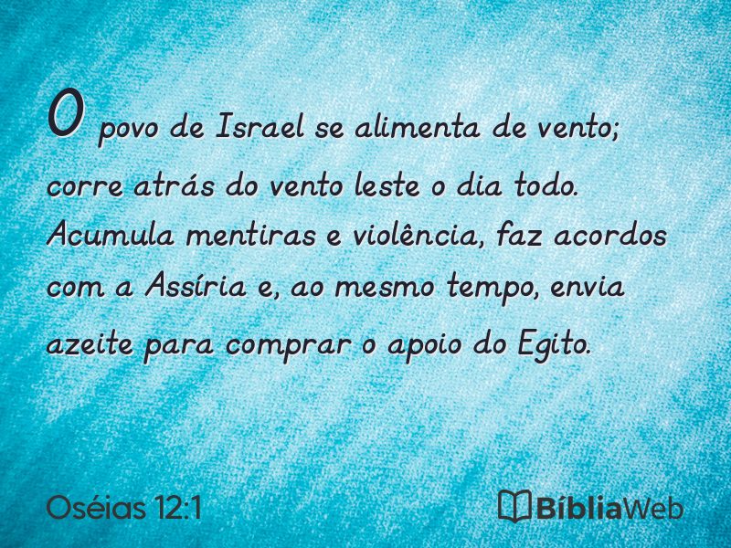 Oséias 12:1 em imagem para compartilhar