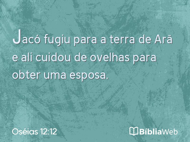 Oséias 12:12 em imagem para compartilhar