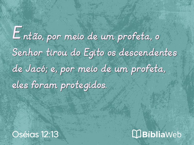 Oséias 12:13 em imagem para compartilhar