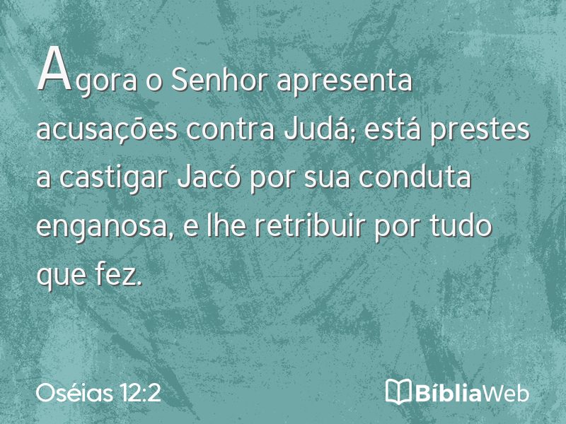 Oséias 12:2 em imagem para compartilhar
