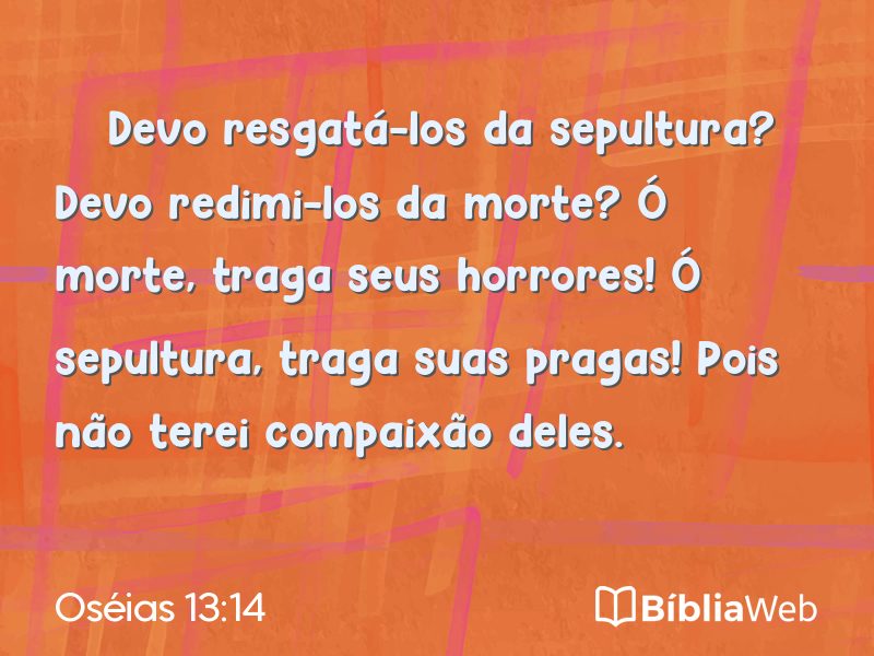 Oséias 13:14 em imagem para compartilhar