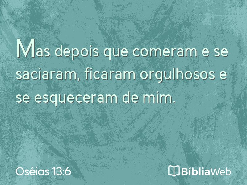 Oséias 13:6 em imagem para compartilhar
