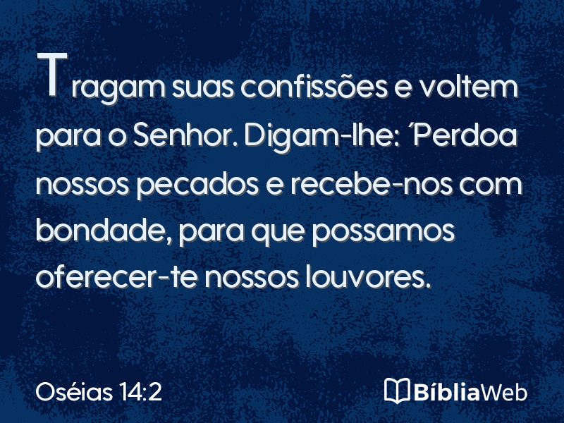 Oséias 14:2 em imagem para compartilhar