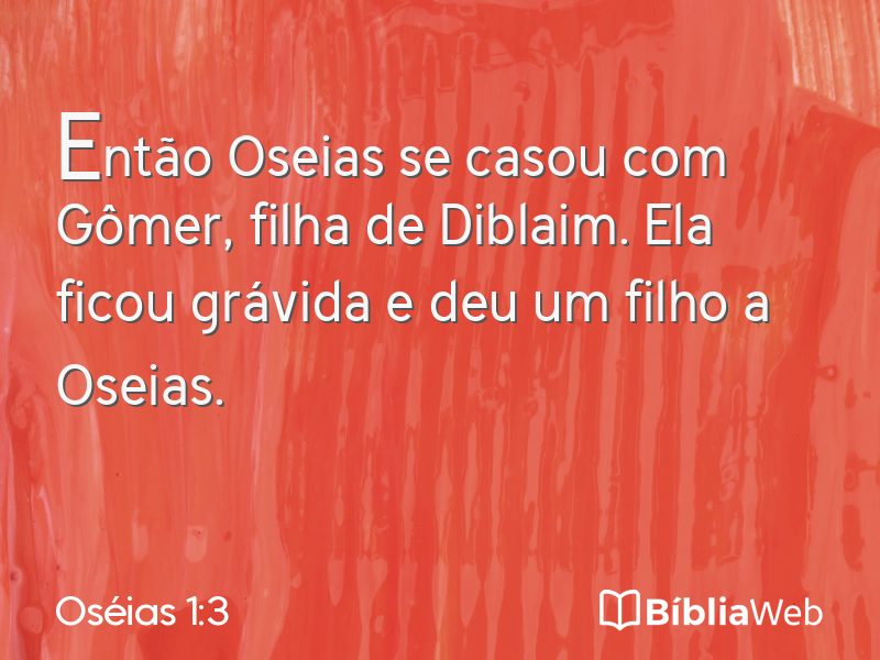 Oséias 1:3 em imagem para compartilhar