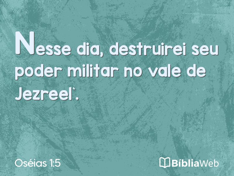 Oséias 1:5 em imagem para compartilhar