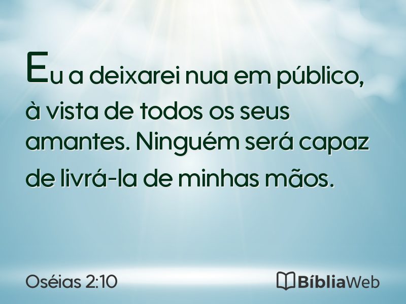 Oséias 2:10 em imagem para compartilhar