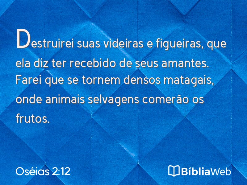 Oséias 2:12 em imagem para compartilhar