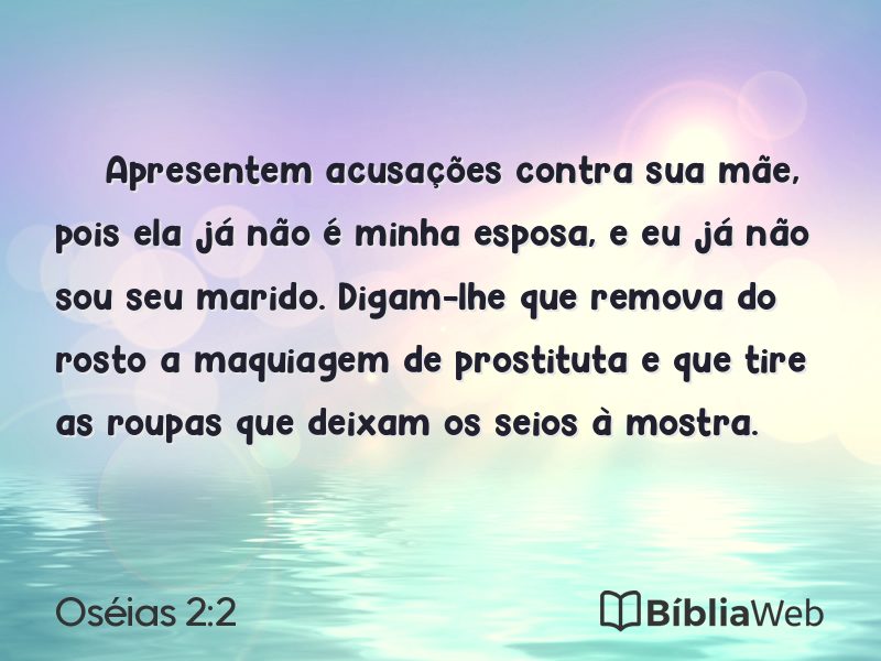 Oséias 2:2 em imagem para compartilhar
