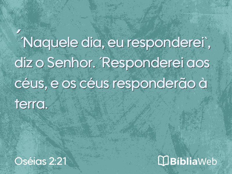 Oséias 2:21 em imagem para compartilhar