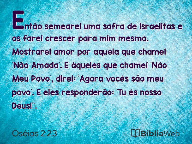 Oséias 2:23 em imagem para compartilhar