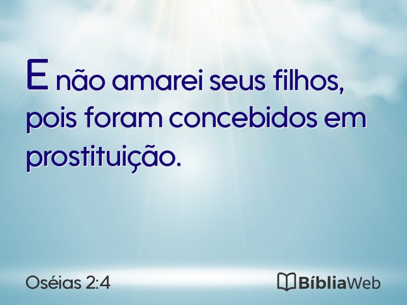 Oséias 2:4 em imagem para compartilhar