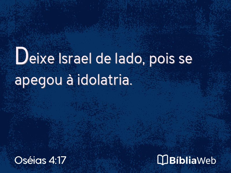 Oséias 4:17 em imagem para compartilhar